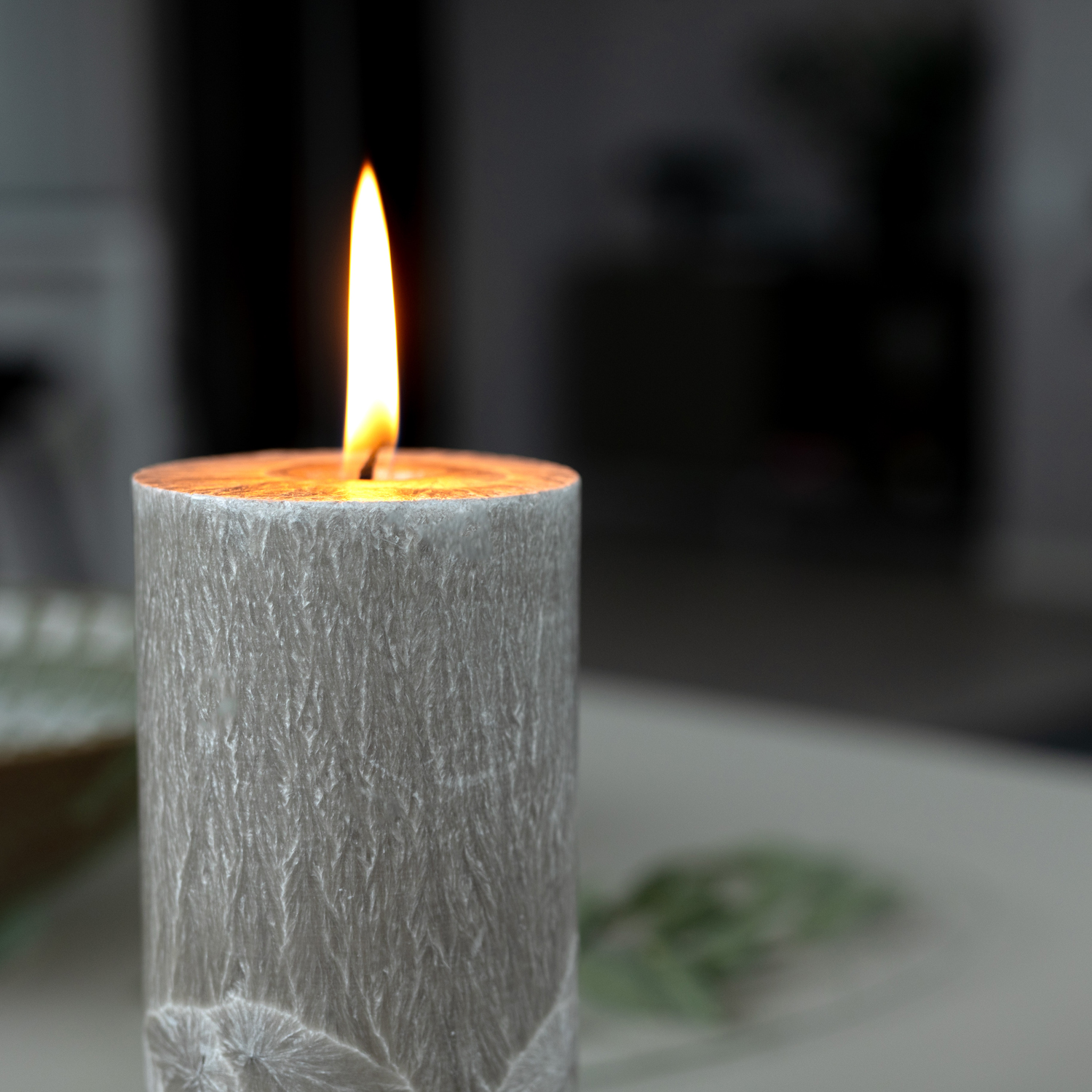Shea pillar candle 67x150 mm  Nougat - 5