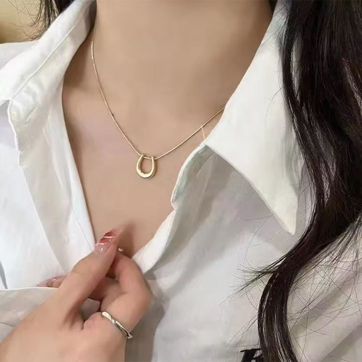 HALSBAND | Horseshoe - guld & silver - 4