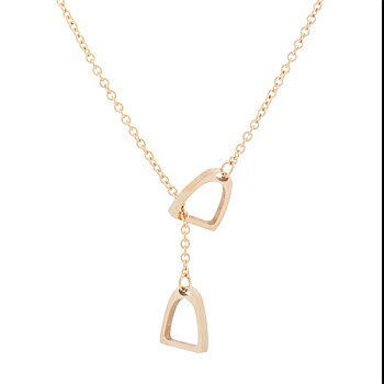 HALSBAND | Stirrup - guld, silver & rosé