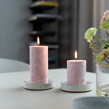Shea pillar candle 67x150 mm  Dusty pink