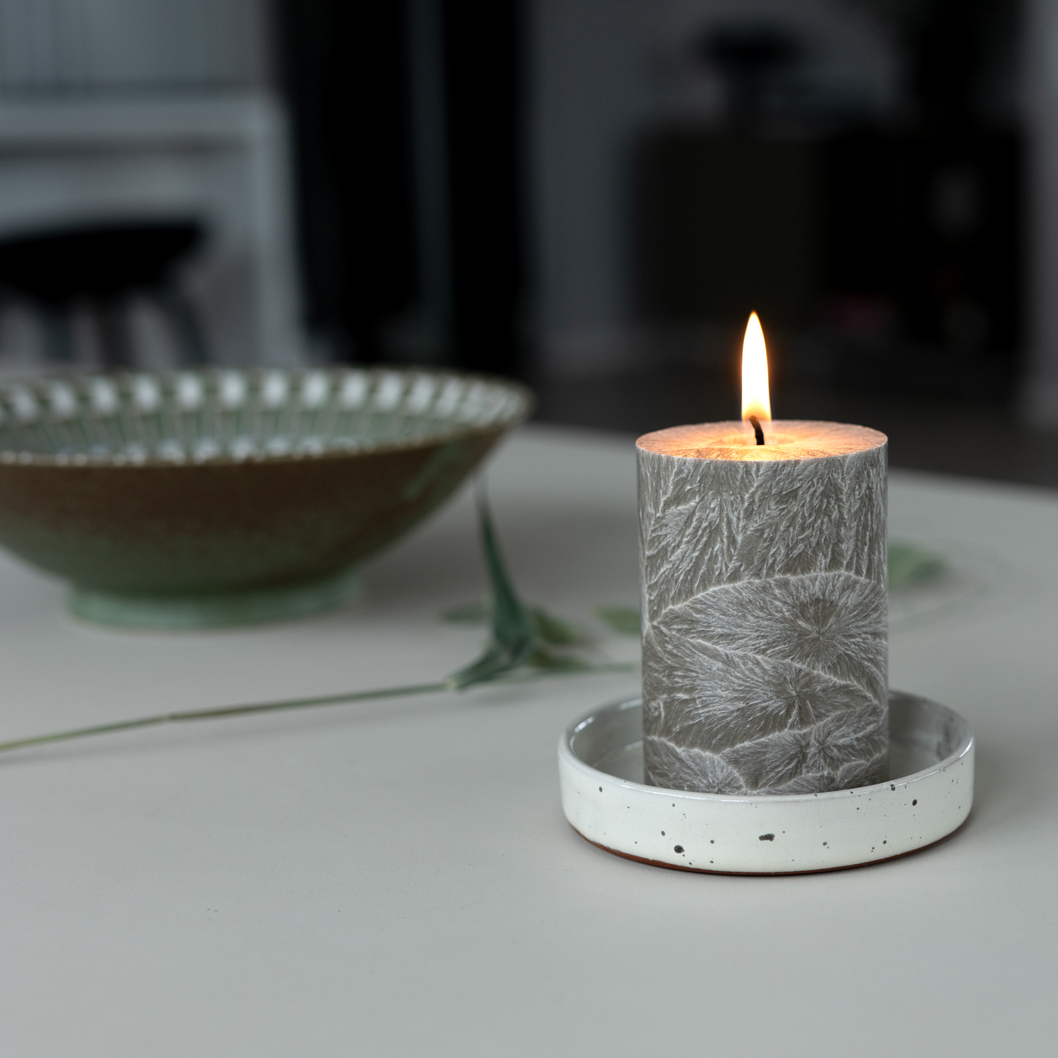 Shea pillar candle 67 x 100 mm  Nougat