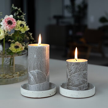 Shea pillar candle 67 x 100 mm  Nougat