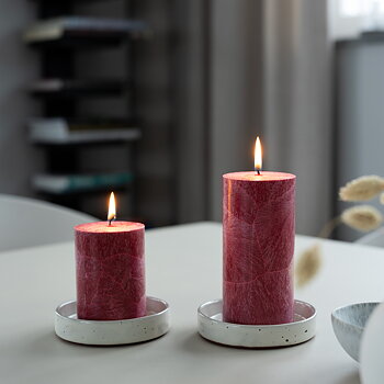 Shea pillar candle 67 x 100 mm  Red