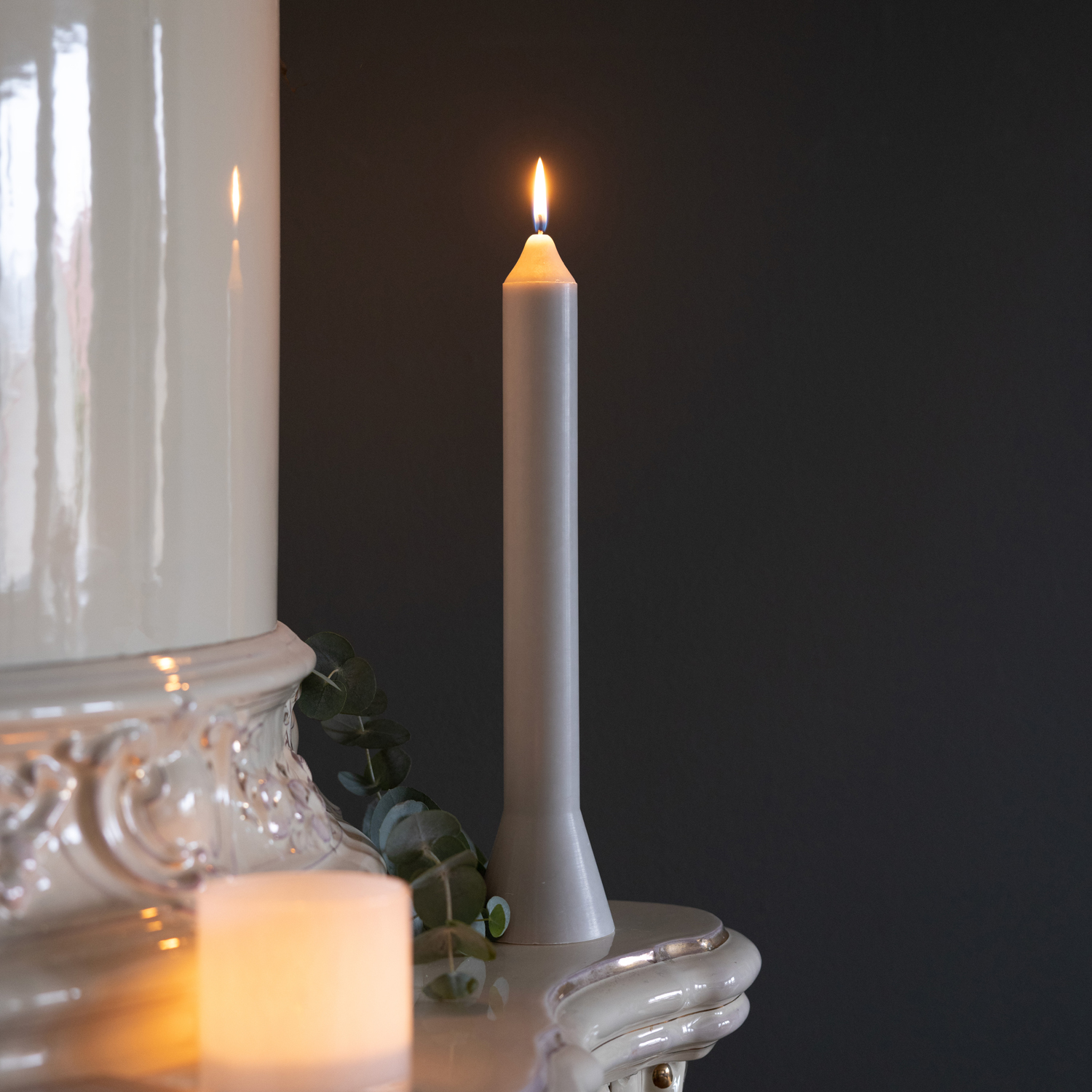 Anna candle 1 pack Dusty grey - 5