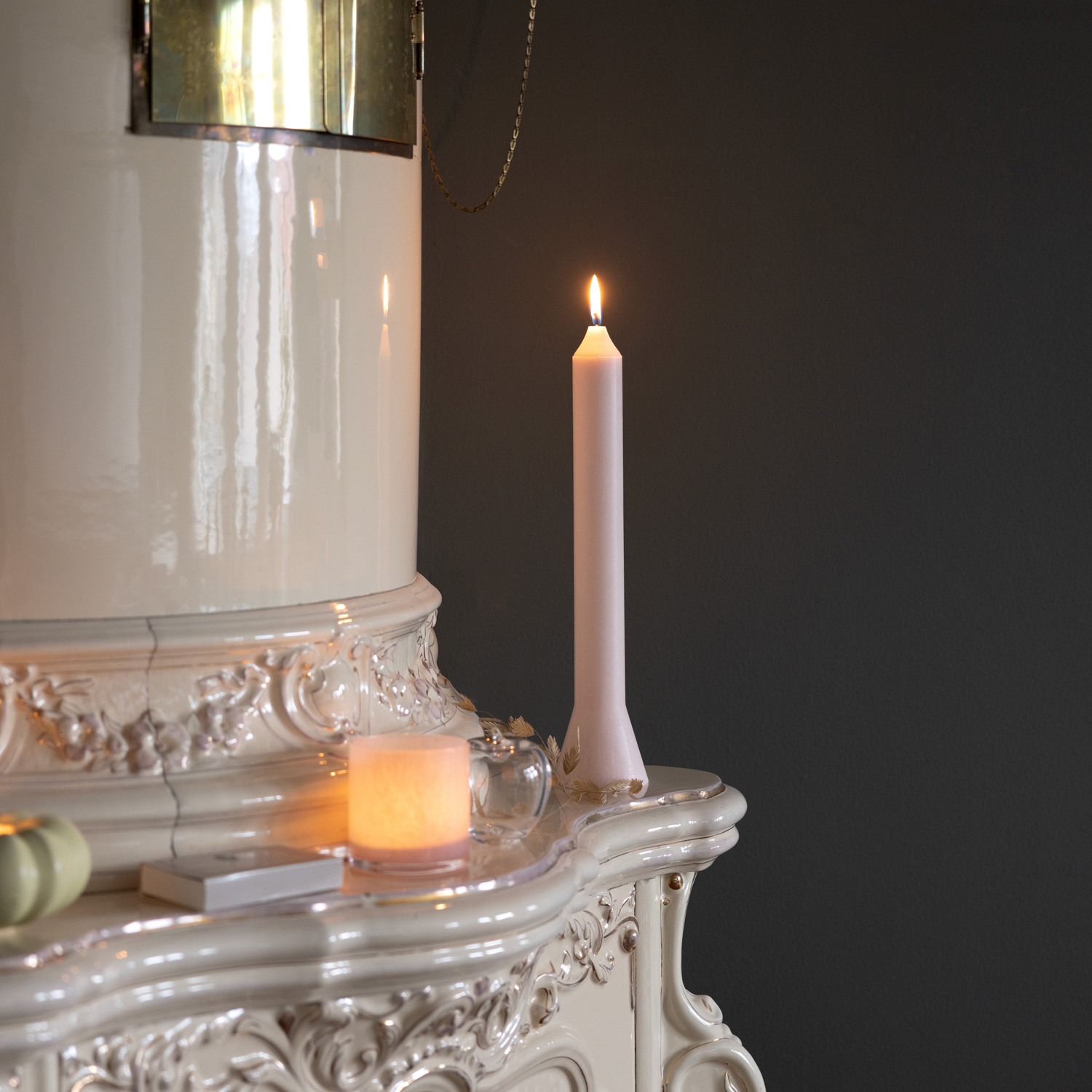 Anna candle 1 pack Dusty pink - 7