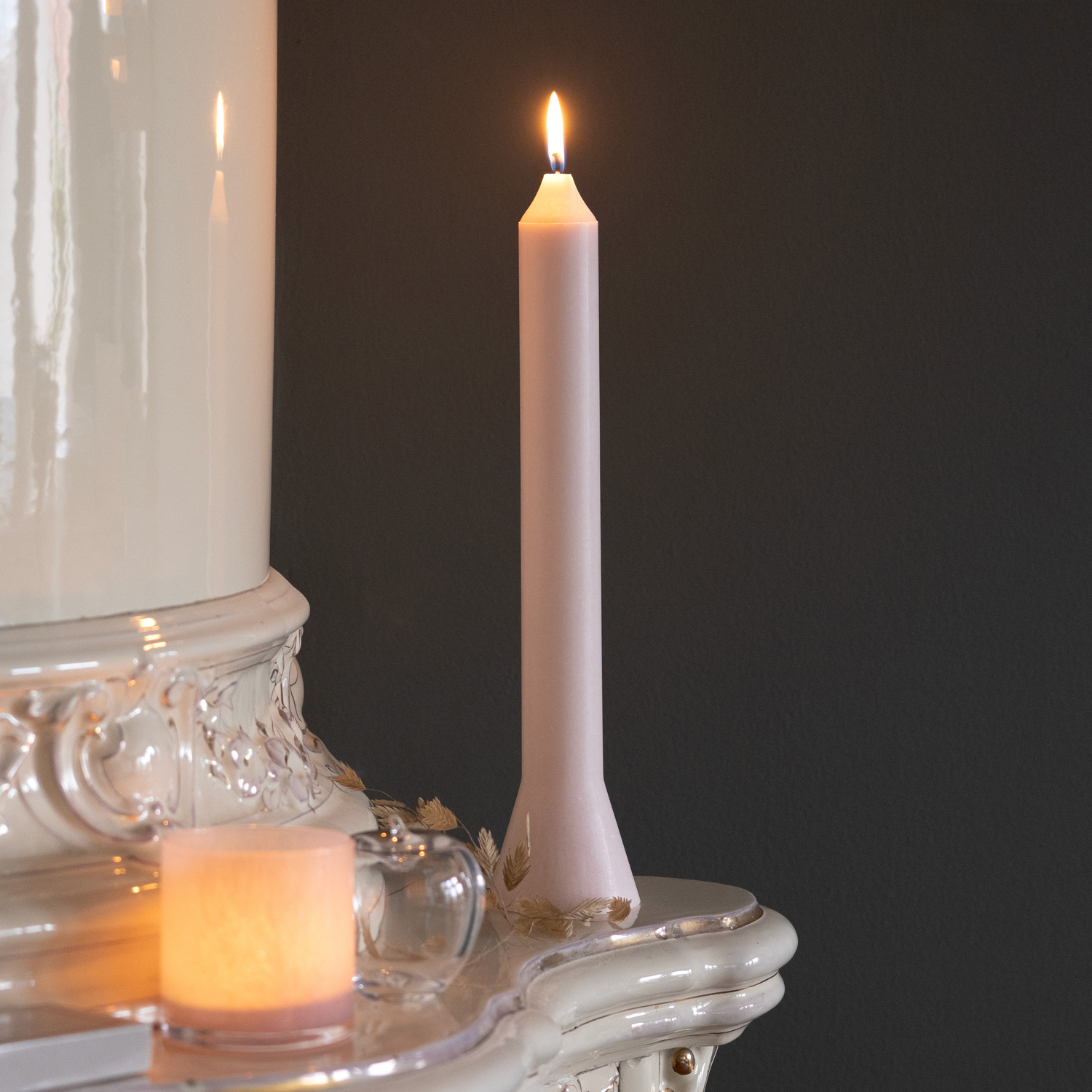 Anna candle 1 pack Dusty pink - 5