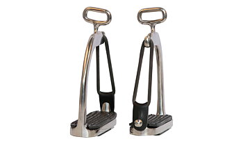Edix® safety stirrups 90°, silver