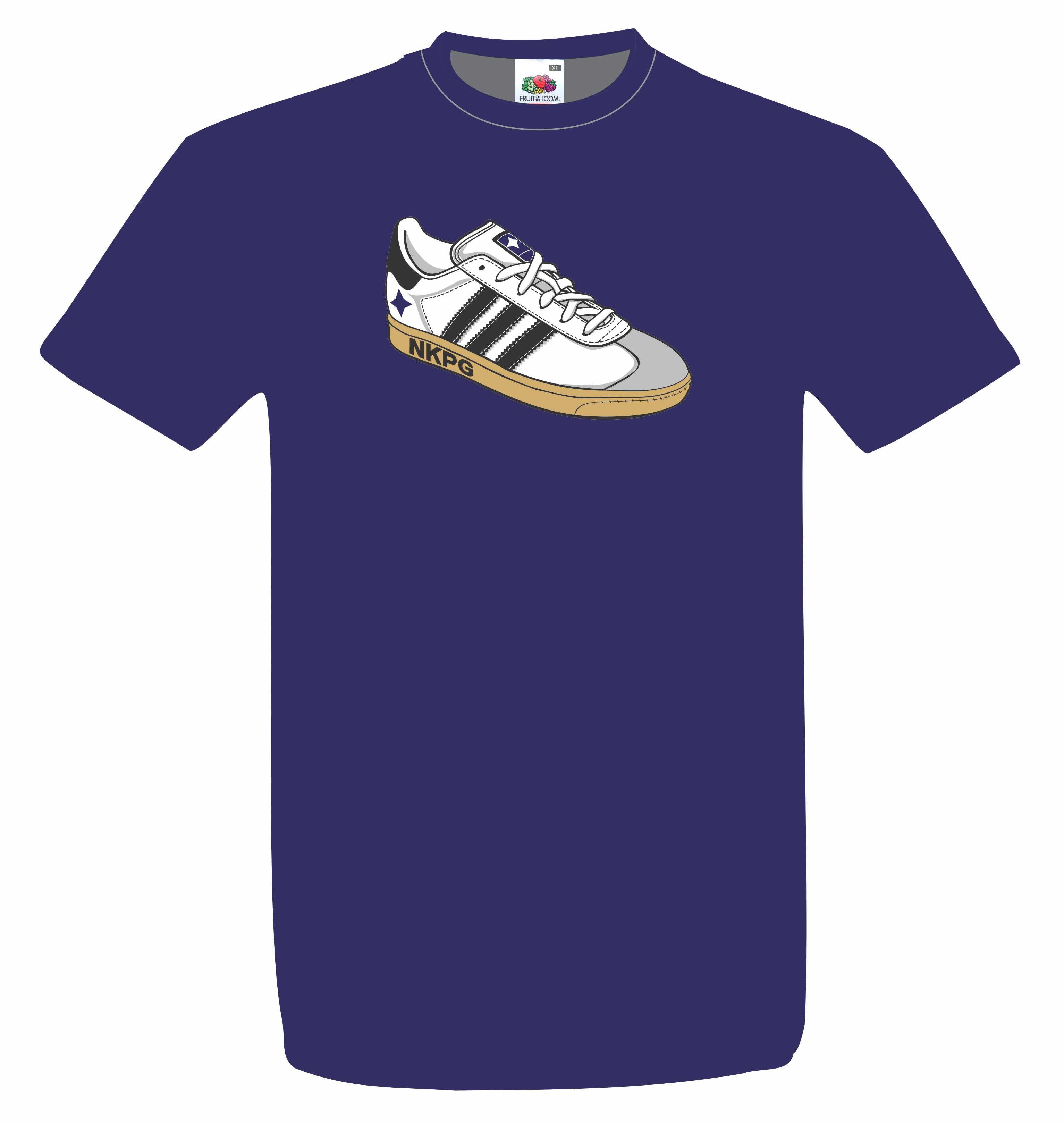 Sko - T-shirt (blå)