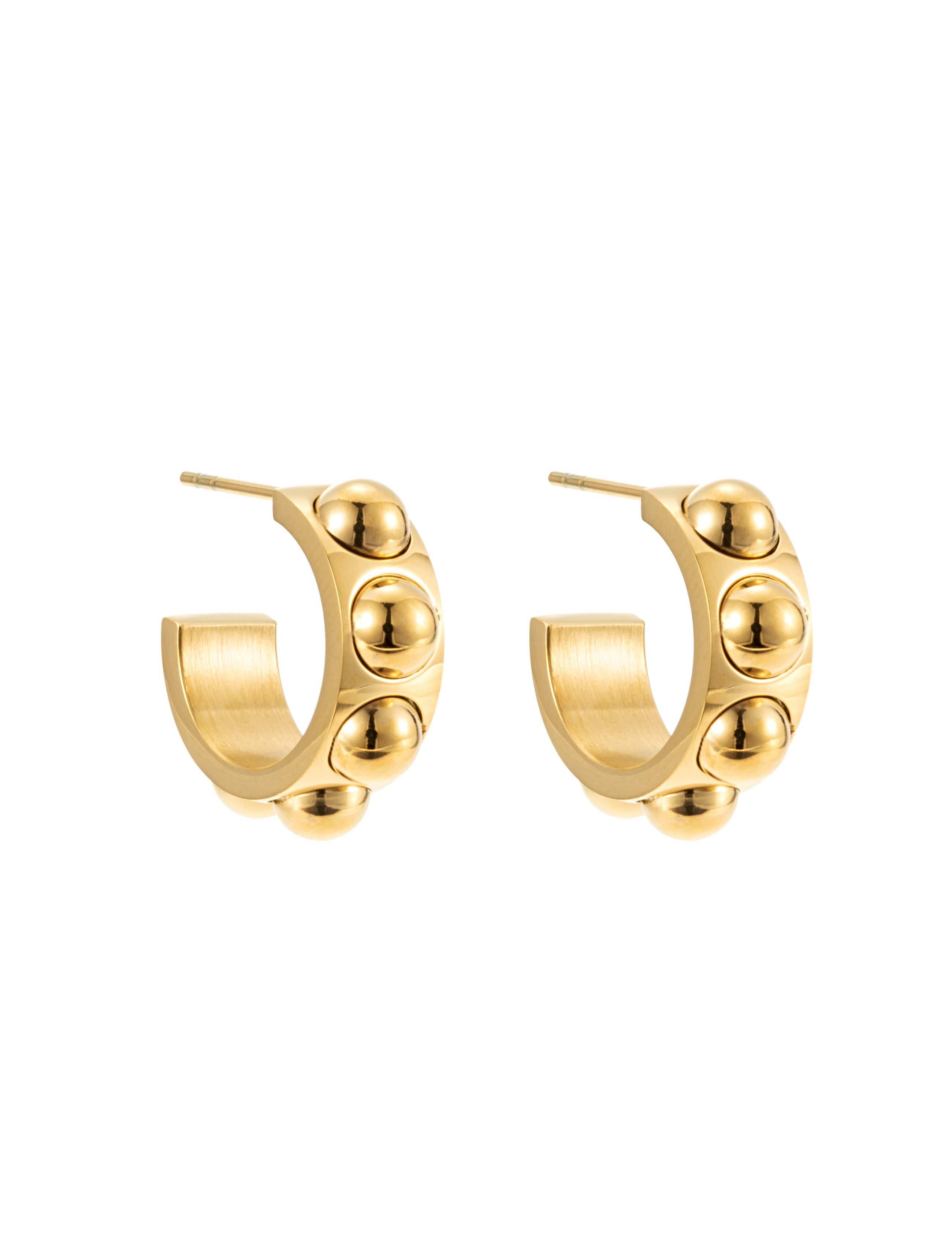 Fiona dot hoop gold