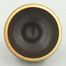 Berndt Friberg (1967) Unique Brown Haresfur Bowl 4,5 cm