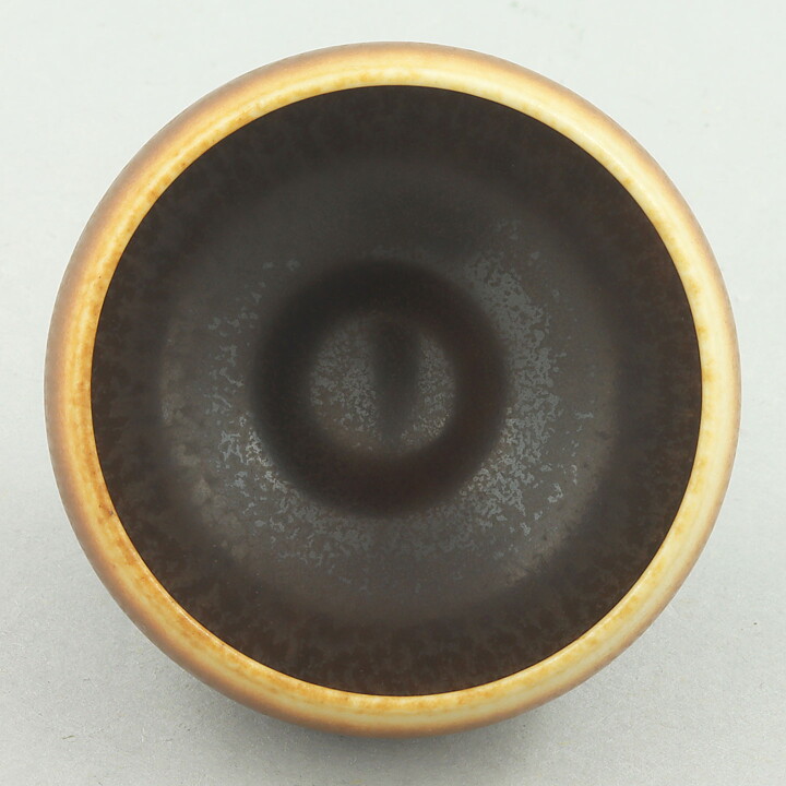 Berndt Friberg (1967) Unique Brown Haresfur Bowl 4,5 cm
