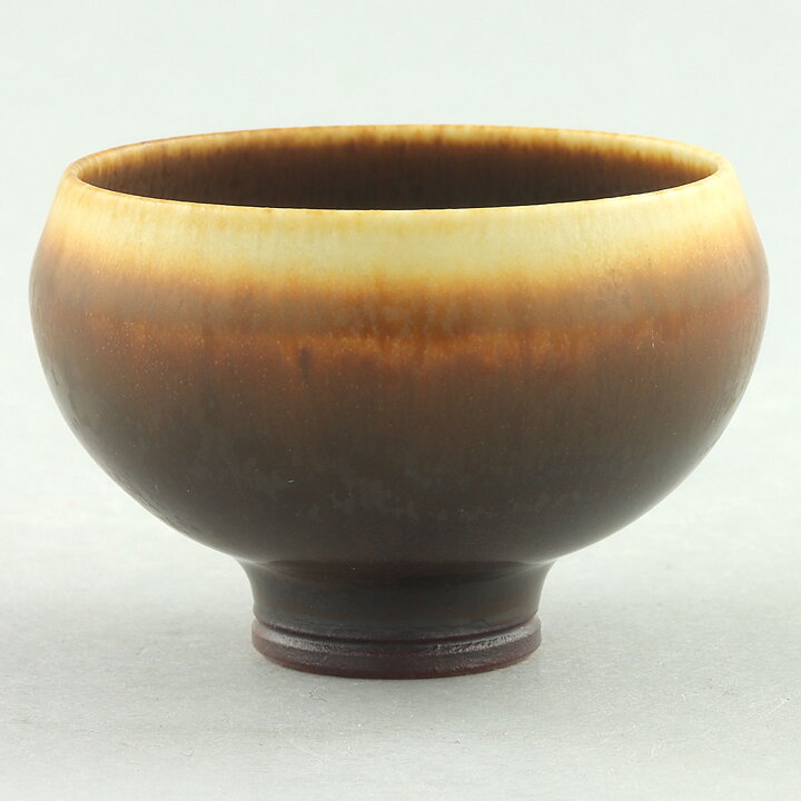 Berndt Friberg (1967) Unique Brown Haresfur Bowl 4,5 cm