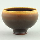 Berndt Friberg (1967) Unique Brown Haresfur Bowl 4,5 cm