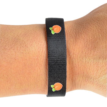 Peach tekstil armbånd