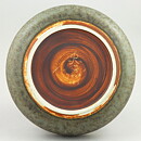 カールハリー・スタルハーネ　CESシリーズ ザラザラ感がある茶色のボウル（Bowl）　1960年  19cm (2)