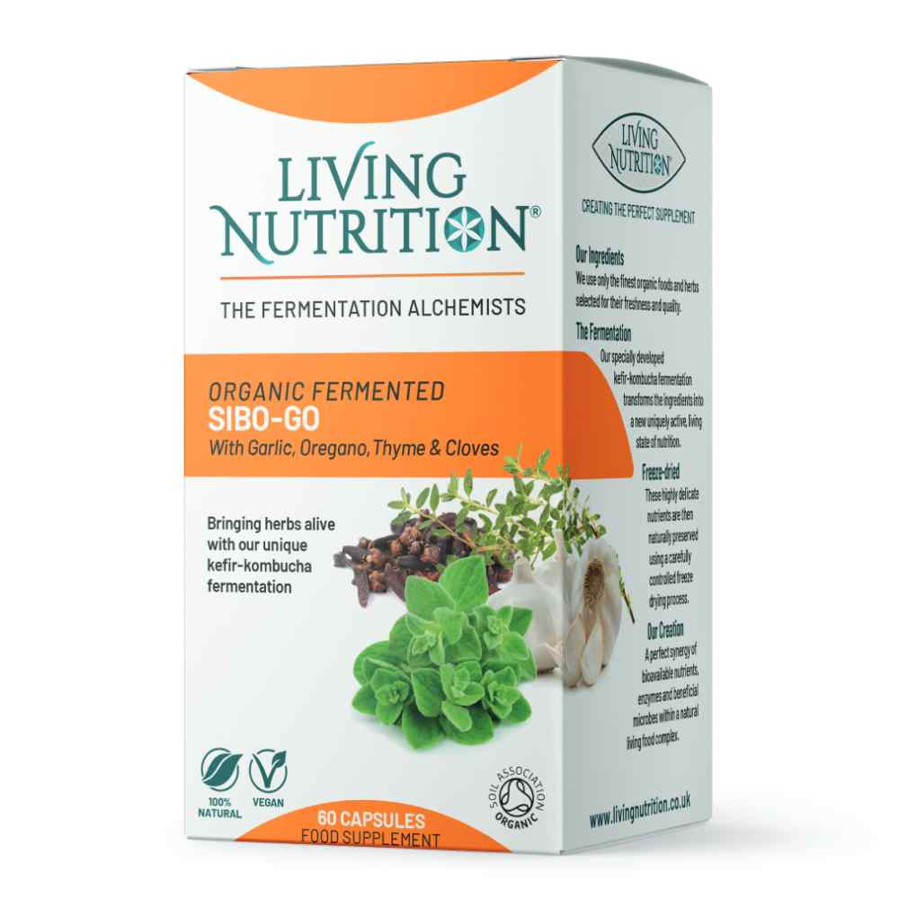 Living Nutrition Organic Fermented SIBO-Go 60 kapslar