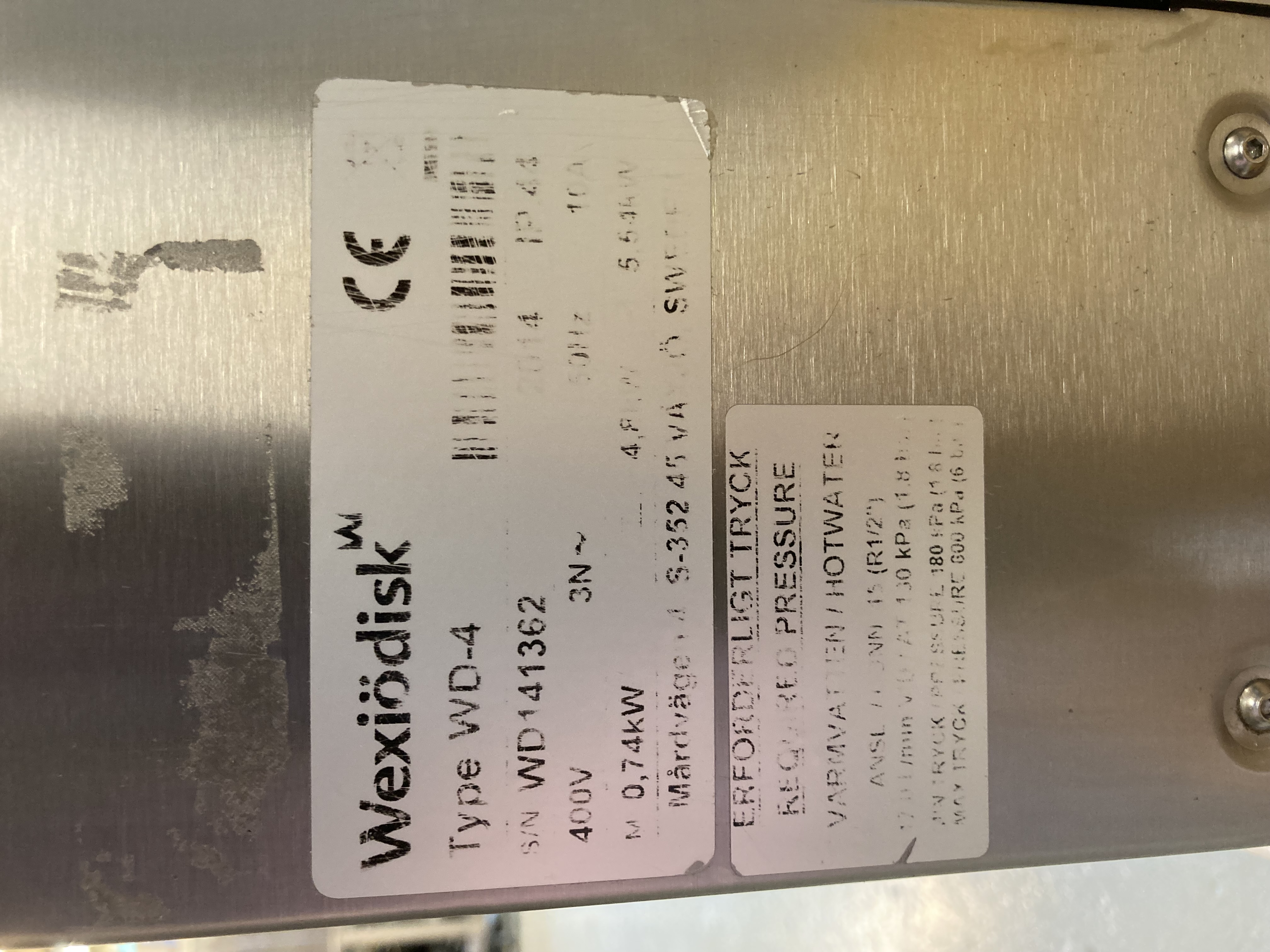 Diskmaskin - Wexiödisk WD-4  - 4