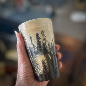 Natur Tumbler Solnedgang 