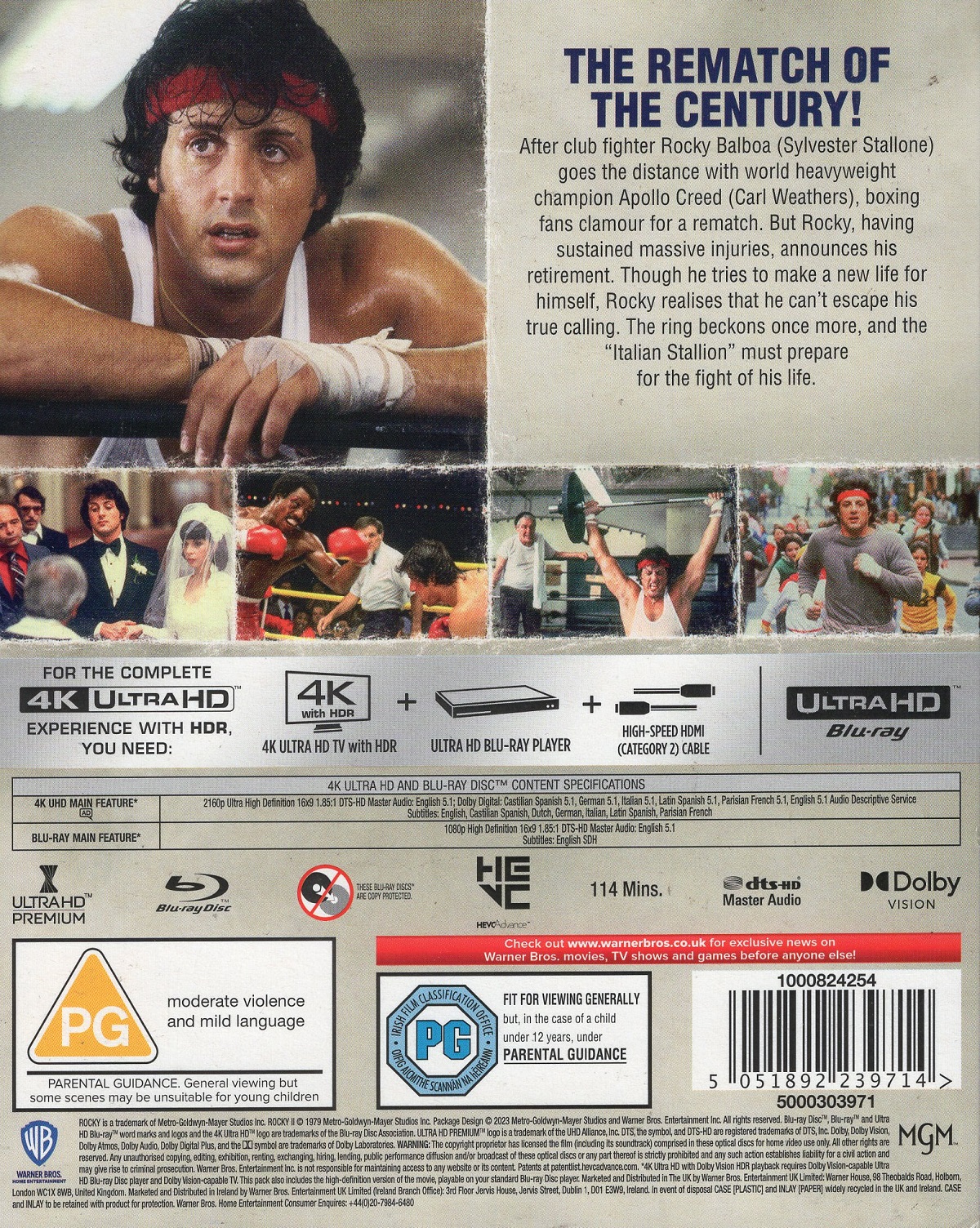 Rocky II (ej svensk text) (4K Ultra HD + Blu-ray) - 2