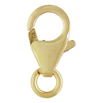 Karbinhake förgyllt sterlingsilver 5x8mm