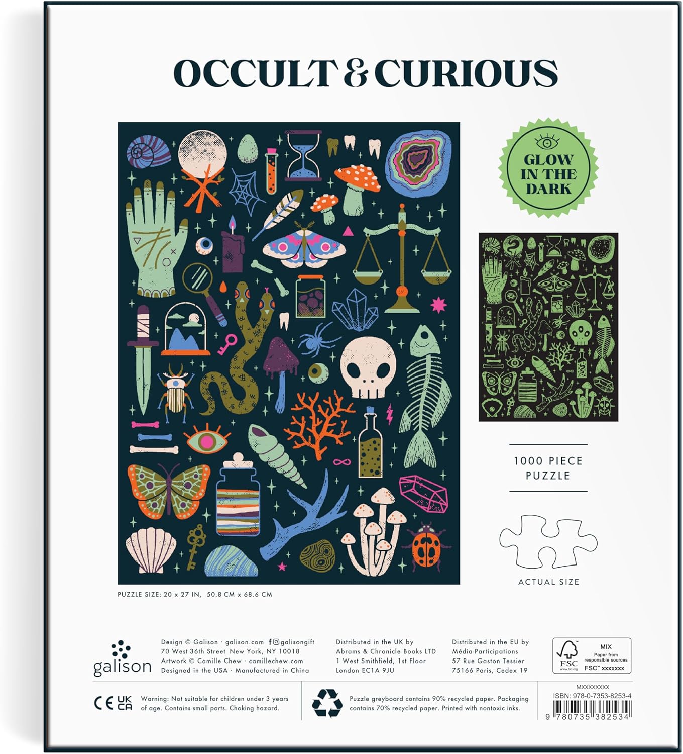 Occult & Curious, Glow in the Dark, 1000 Piece Puzzle  - 5