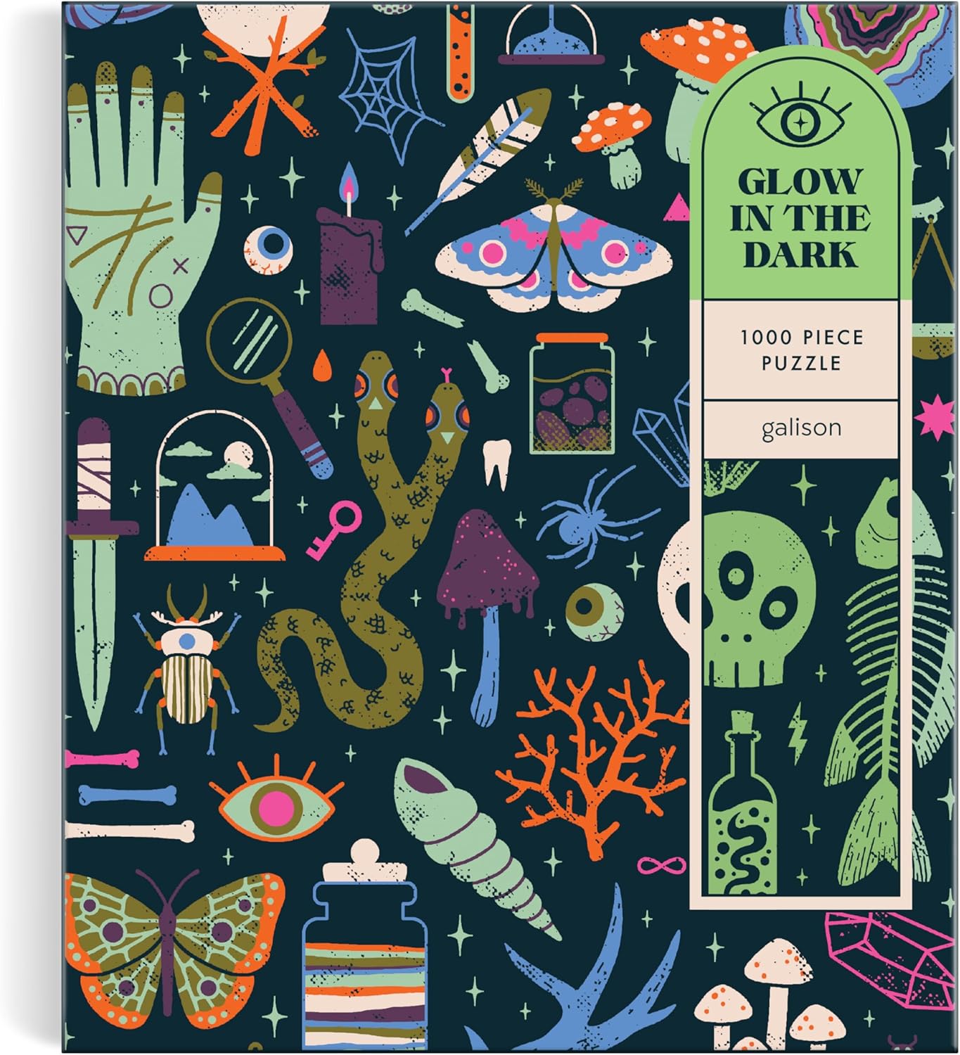 Occult & Curious, Glow in the Dark, 1000 Piece Puzzle  - 3