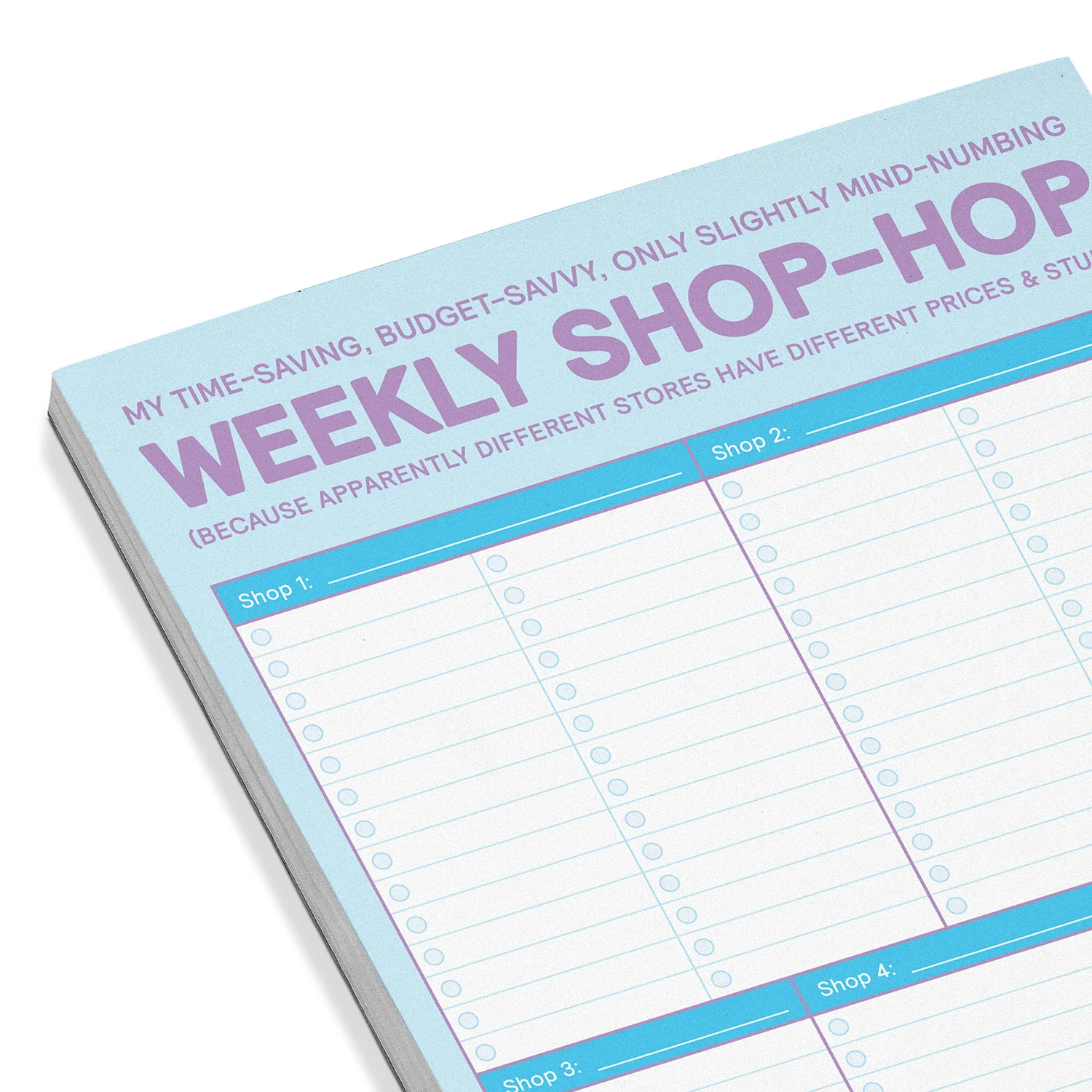 Weekly Shop-Hop Pad with Magnet (Pastel Version) - 5