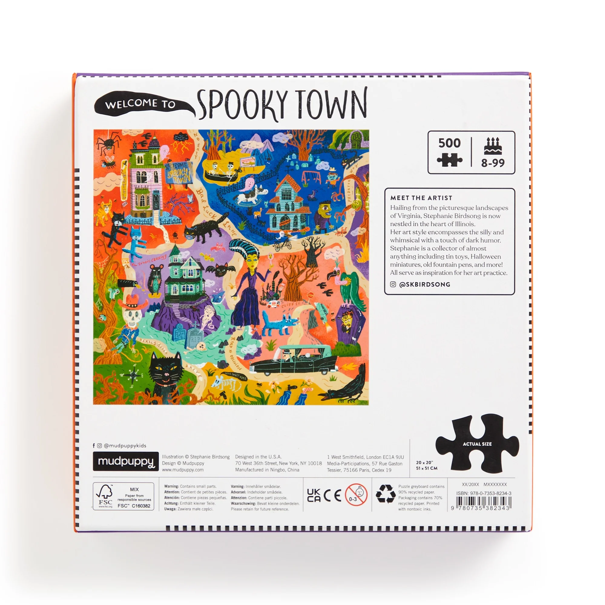 Welcome to Spooky Town 500 Piece Family Puzzle - 3