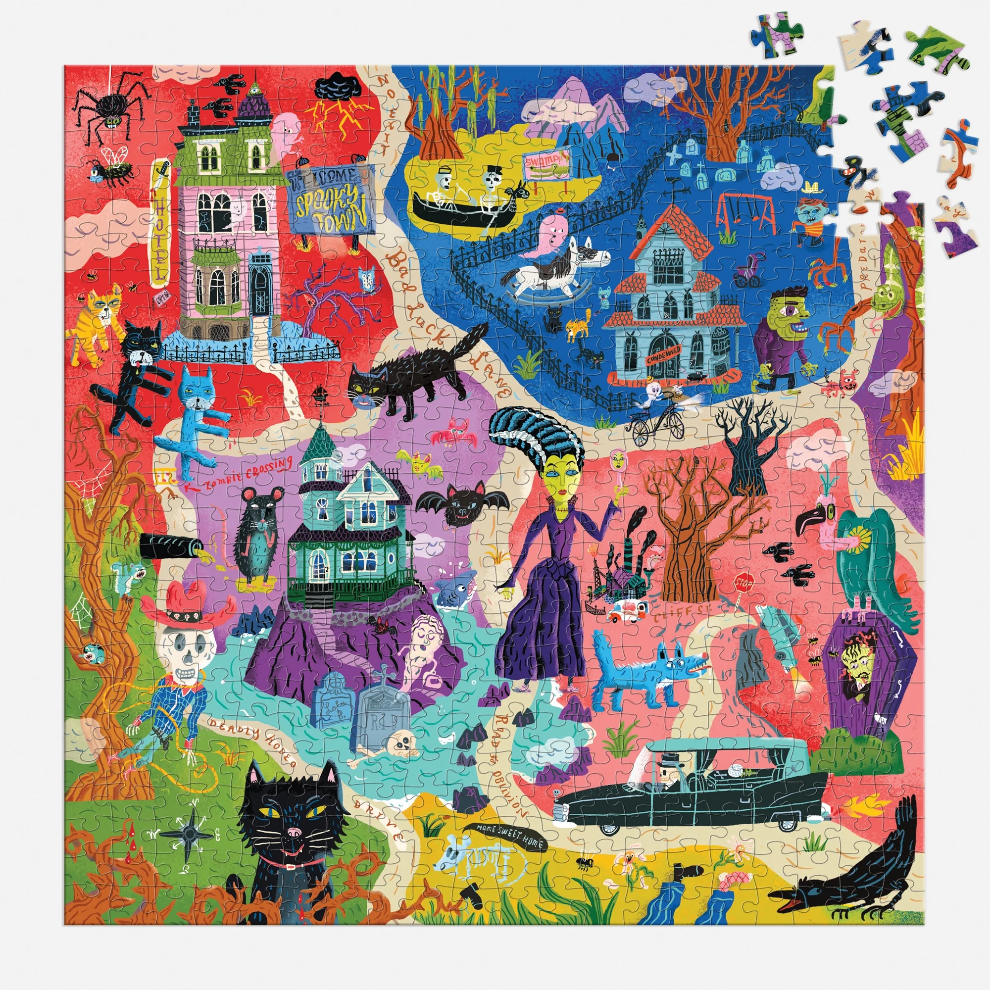 Welcome to Spooky Town 500 Piece Family Puzzle - 4