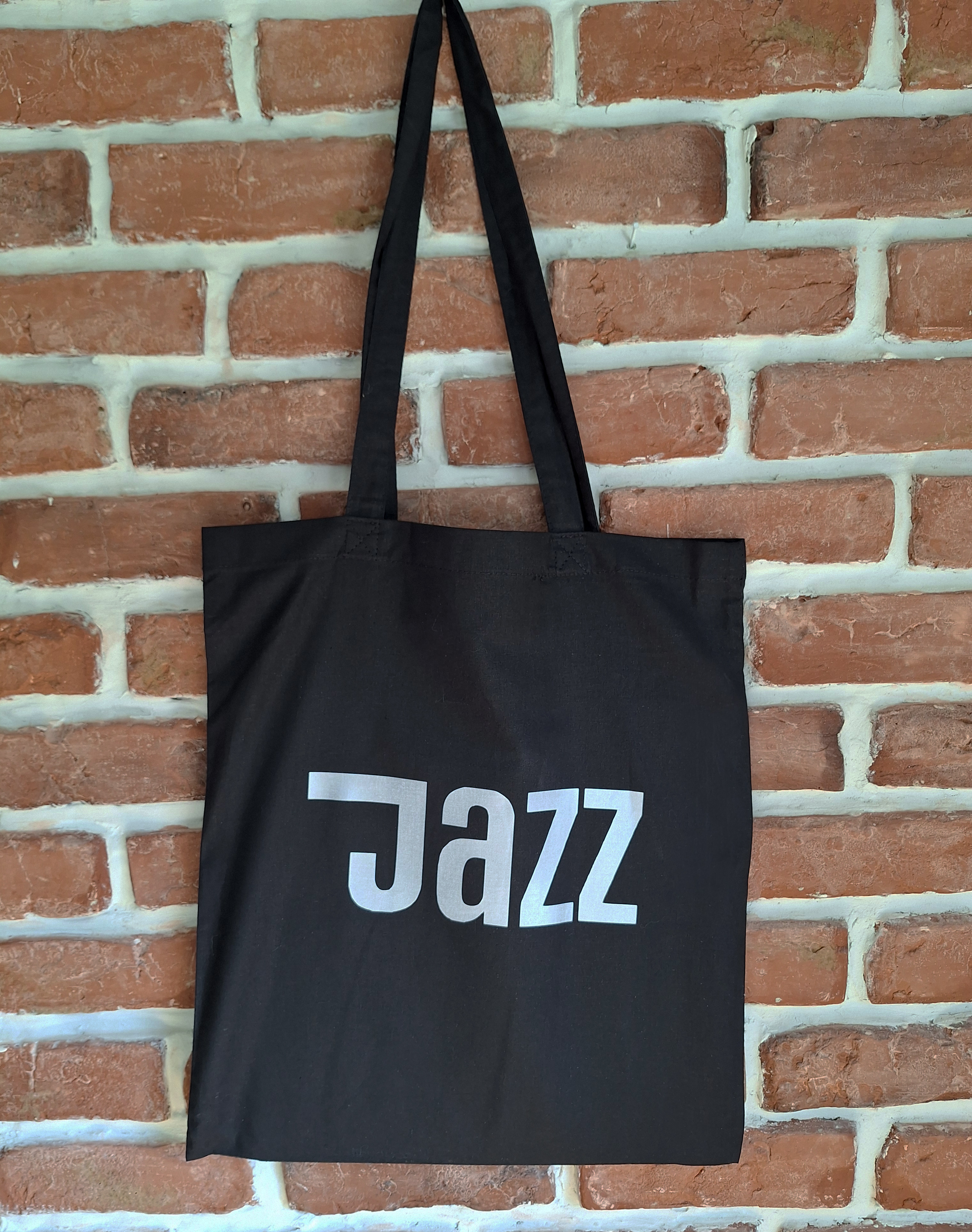 Tygpåse: Jazz - Swedish Jazzline Kollektion - Silvertryck - 2