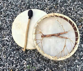 Livets träd Rund Schamantrumma  - 50cm