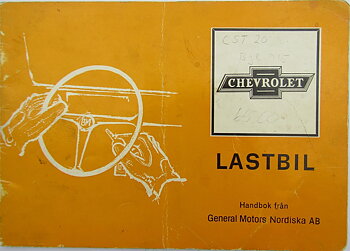 1969 Chevrolet Lastbil Handbok Svenska