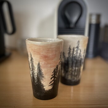Natur Tumbler Rosa Himmel