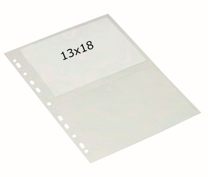 Fotofickor transp. liggande 13x18 10-pack