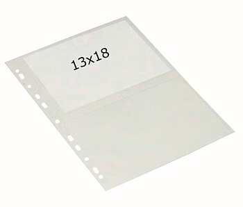 Fotofickor transp. liggande 13x18 10-pack