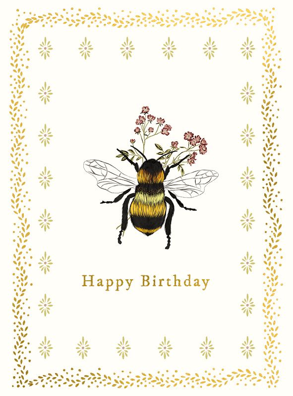 Birthday Bee, Greeting Card