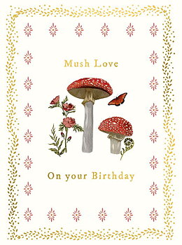 Mushrooms, Greeting Card