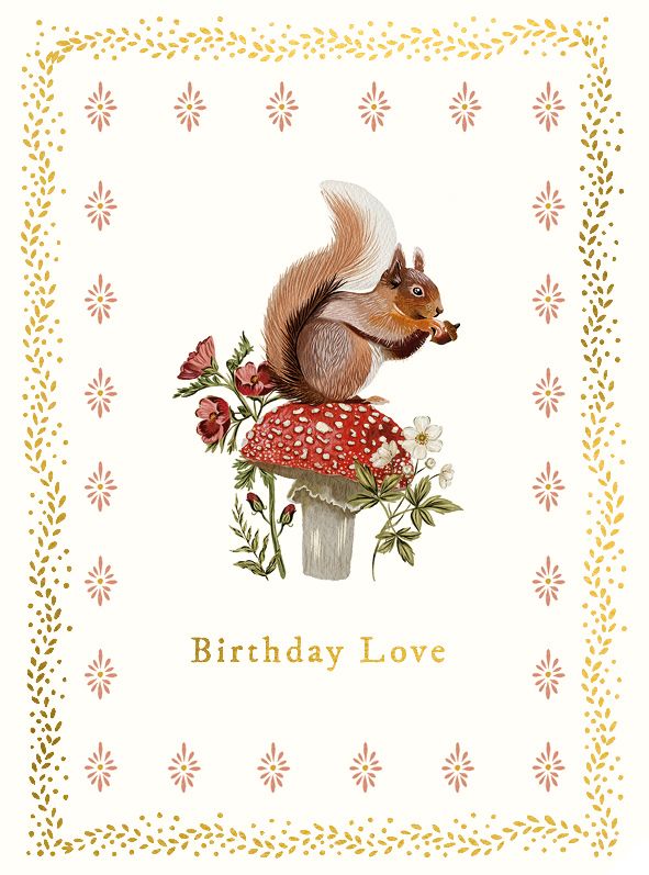 Squirrel, Greeting Card
