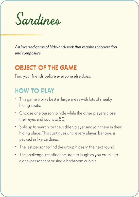 Campsite Games, 50 Fun Games to Play in Nature - 9