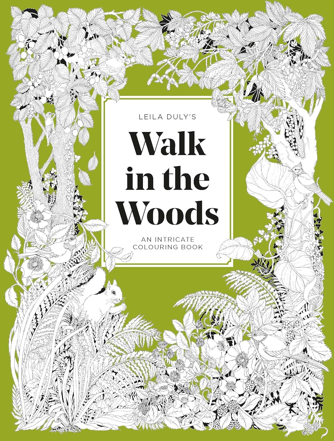 Walk in the Woods, an Intricate Colouring Book