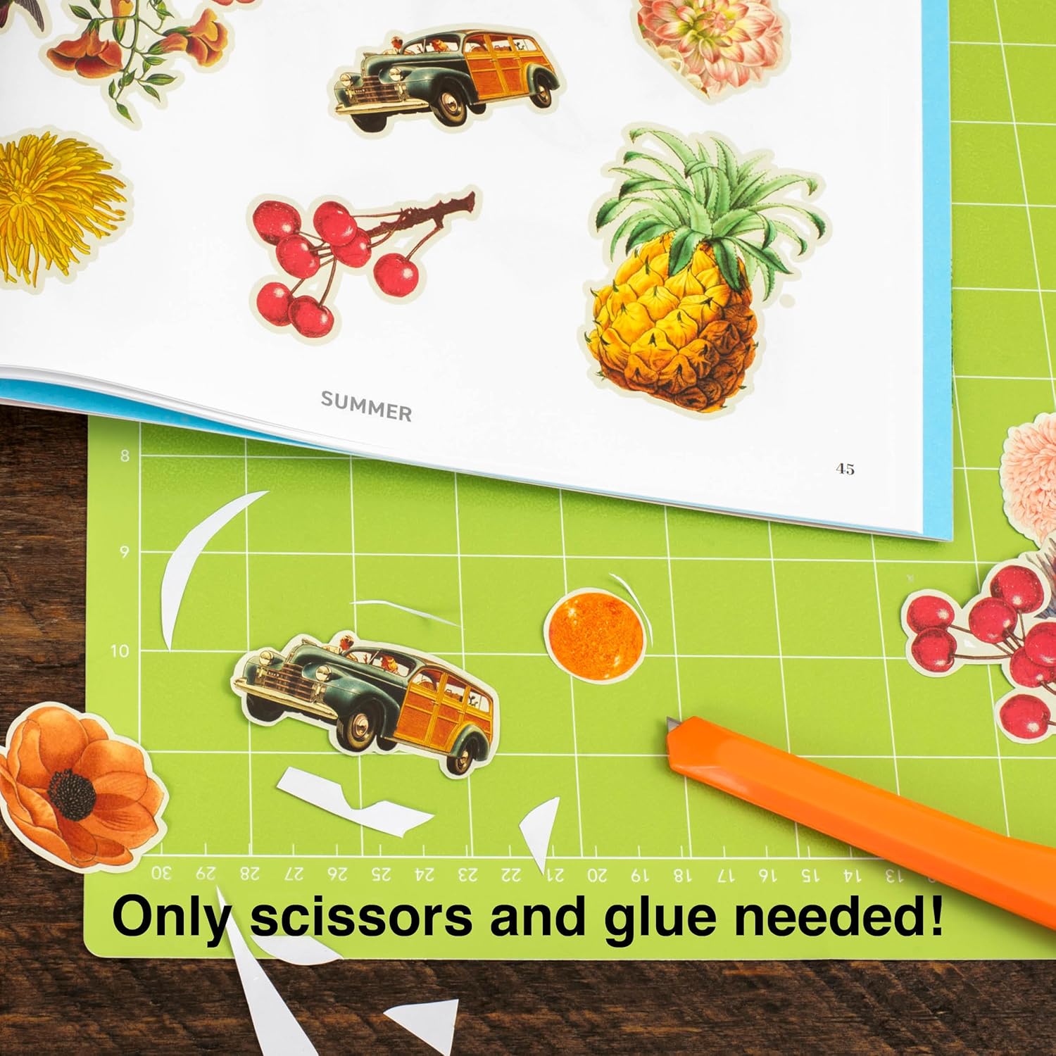 Four Seasons Collage Kit, Cut Out and build Four Beatiful Collages to frame and Display - 3