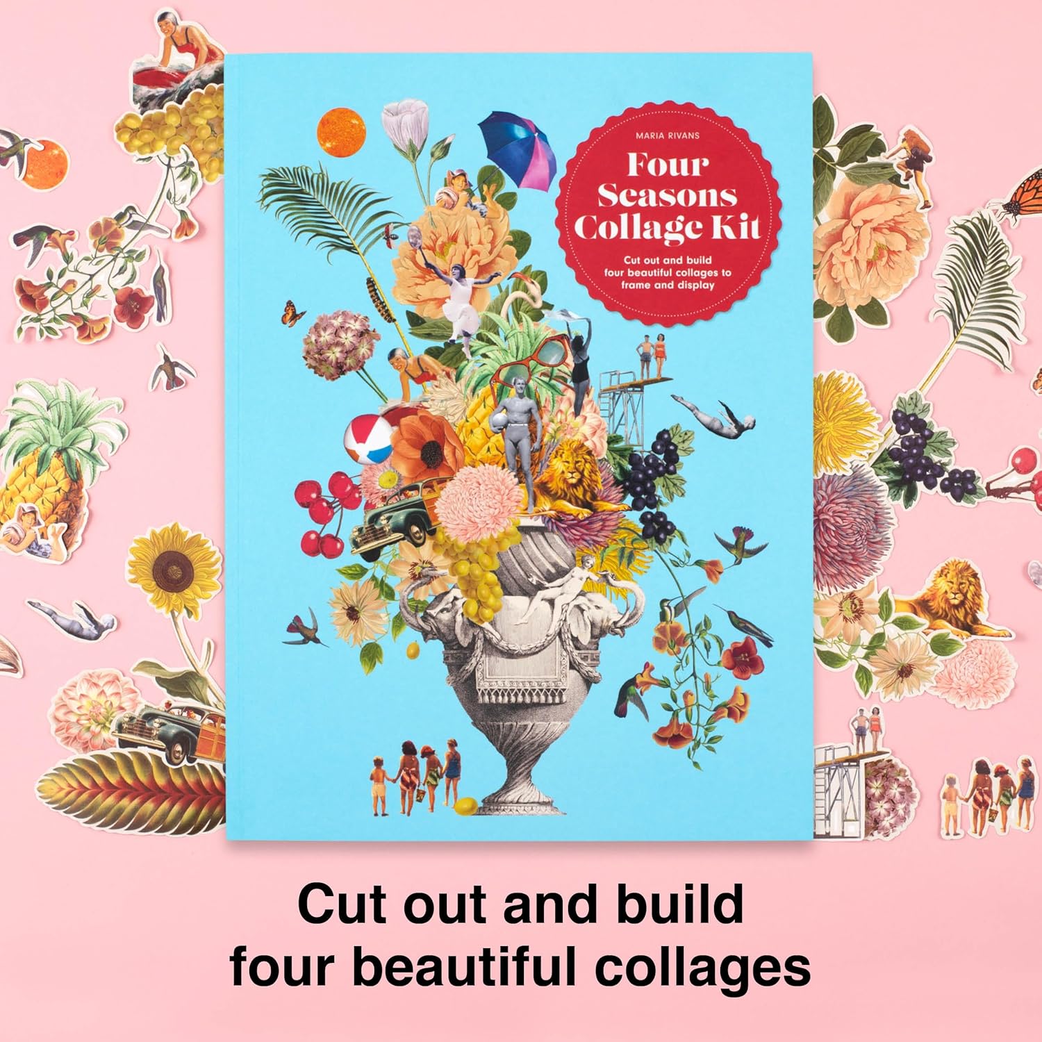 Four Seasons Collage Kit, Cut Out and build Four Beatiful Collages to frame and Display - 4