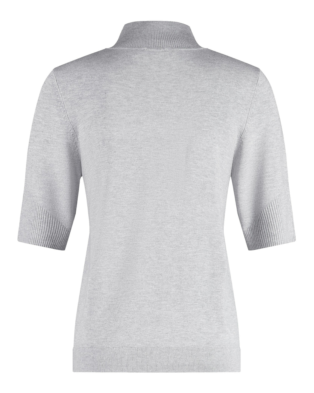 Jumper turtleneck kort ärm ljusgrå - 5