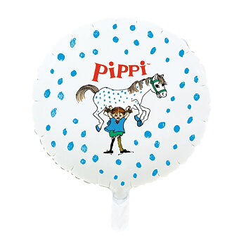 Folieballong med Pippi och lillagubben