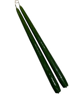Antique Candle Moss Green 35cm 