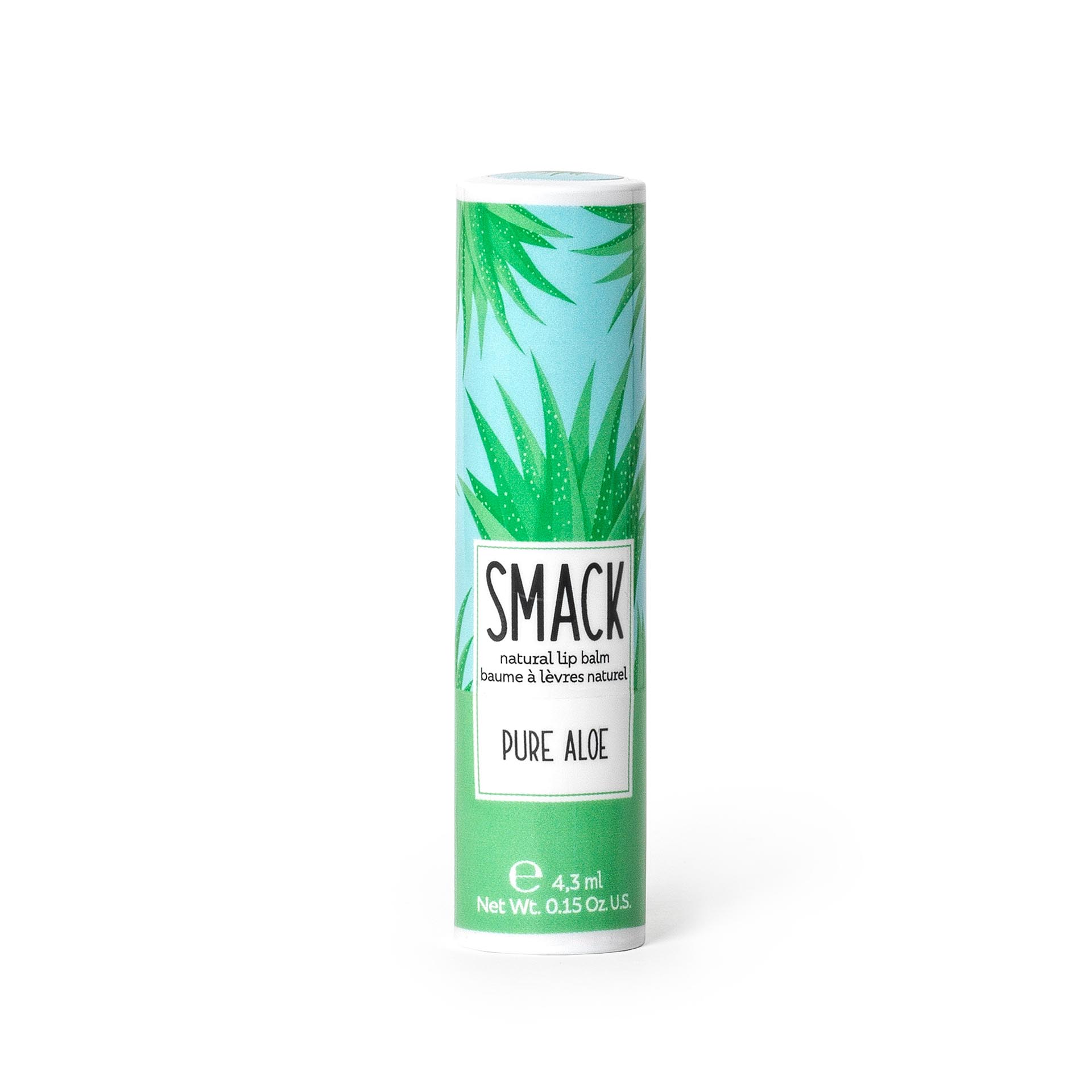 Natural lip balm, Smack, Aloe, läppbalsam/cerat