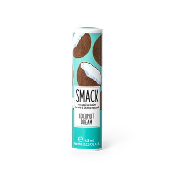 Natural lip balm, Smack, Coconut, läppbalsam/cerat