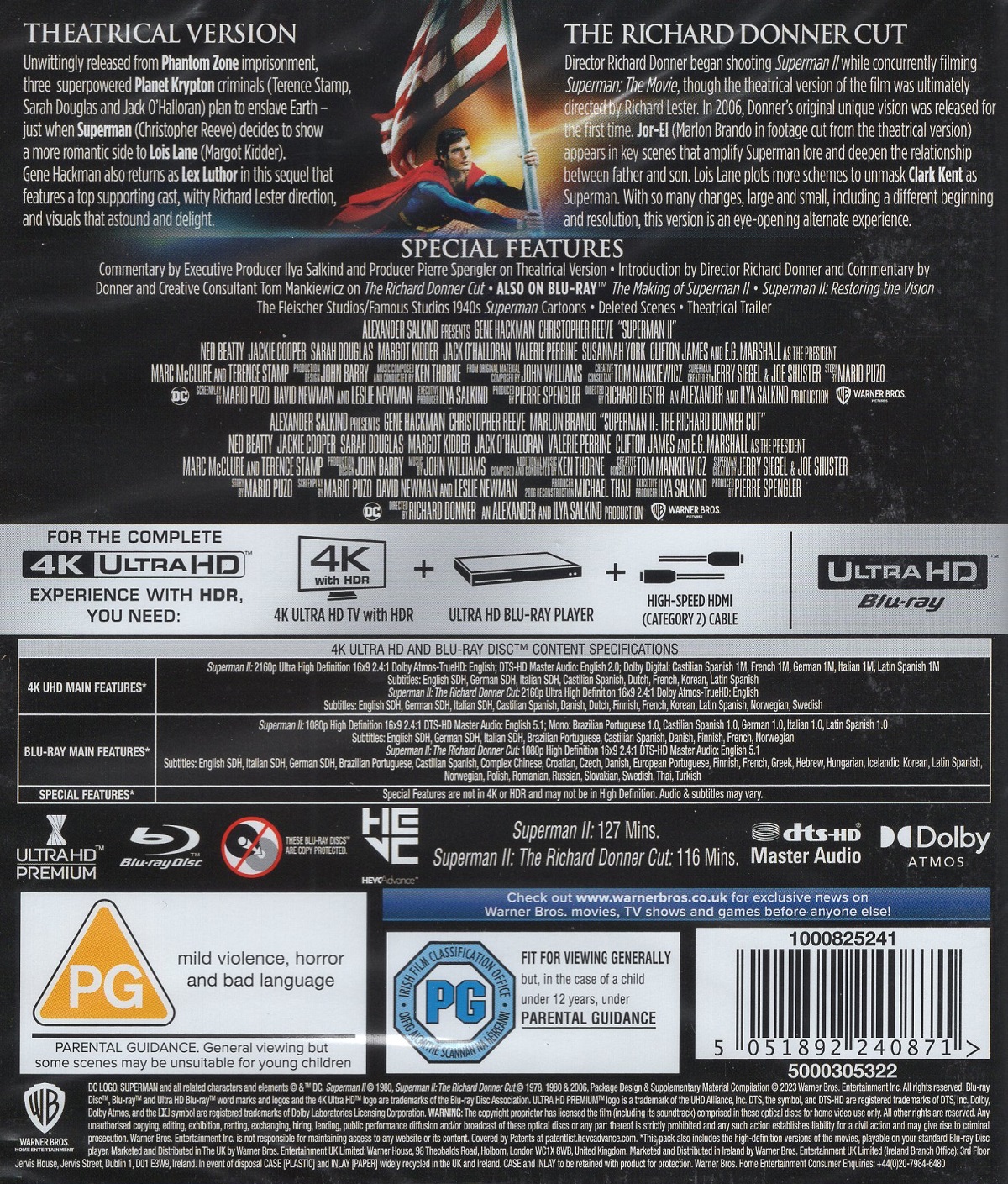 Superman II (Theatrical Version & The Richard Donner Cut) (4K Ultra HD + Blu-ray) - 2