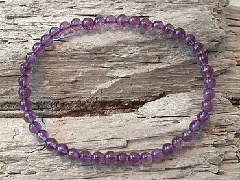 Amethyst 4mm bracelet 19cm, light