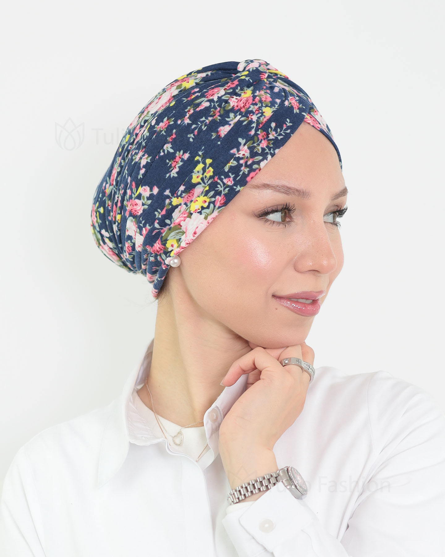 Turban - Casia - Navy Blue - 3